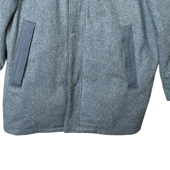 Woolrich Gray 80% Wool Quilted Utility Coat Medium - Picture 16 of 17